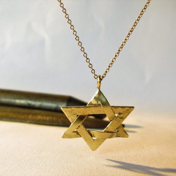Star of David necklace. Magen David necklace.